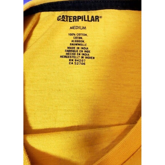 Caterpillar CAT Tractor Vintage Long Sleeve T-Shirt M Workwear Logo Classic - Picture 6 of 10